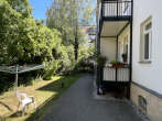 kleiner grüner Garten - Südvorstadt: Frisch renovierte 3-Zi.-EG-Whg. mit Balkon und guter Ausstattung in ruhigem Hinterhaus!
