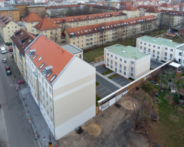 WBS erforderlich!!! 3-Zi.-Whg. mit Balkon im ruhigen Gartenhaus in Neubau von 2022, 04179 Leipzig, Erdgeschosswohnung