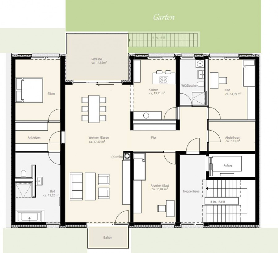 perfekter Grundriss