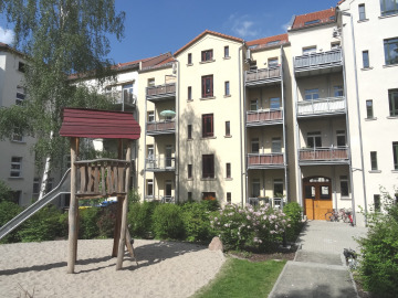 Attraktive 3-Zi.-EG-Wohnung mit Balkon, Gartenanteil und guter Ausstattung!, 04179 Leipzig, Etagenwohnung