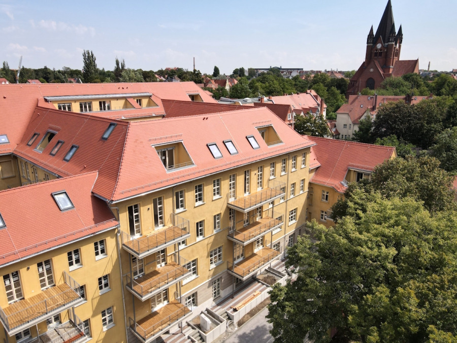 Ansicht Hofseite mit Dachloggias