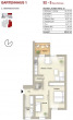 Grundriss_DS143_WE32 - WBS erforderlich!!! 3-Zi.-Whg. mit Balkon im ruhigen Gartenhaus in Neubau von 2022