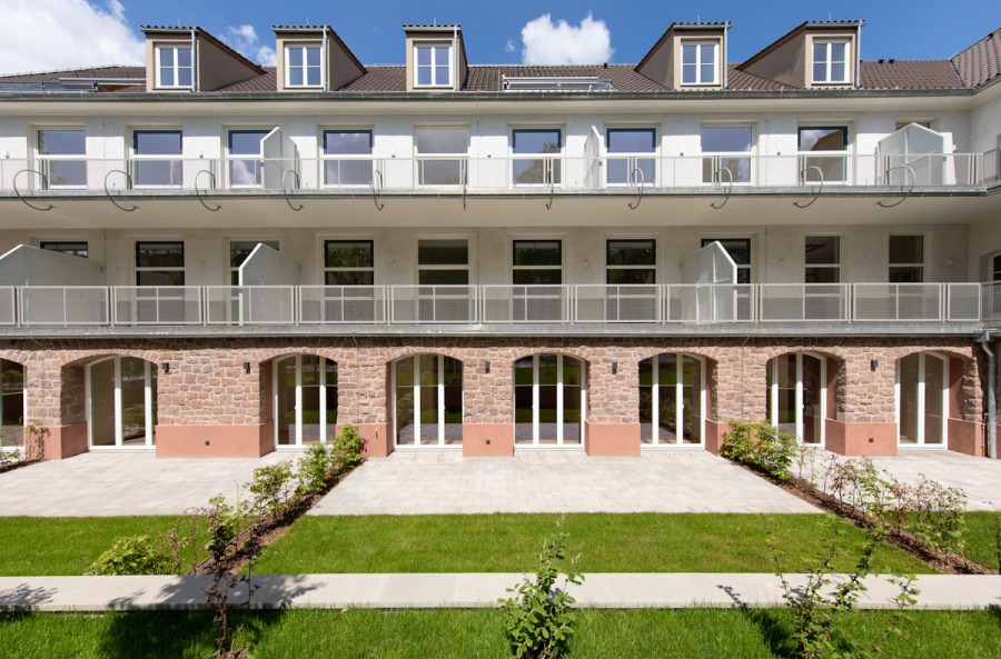 Ansicht Teil Balkone